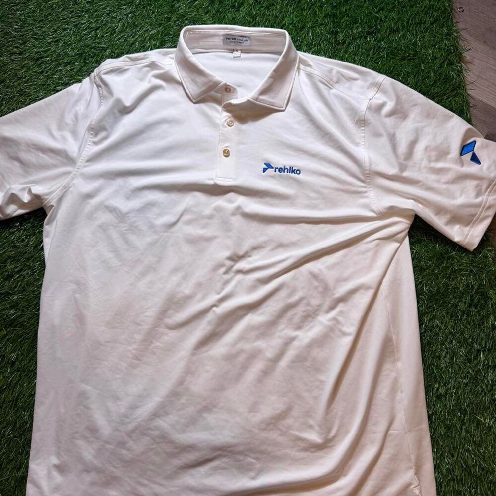Peter-millar Men's White Polo-shirts